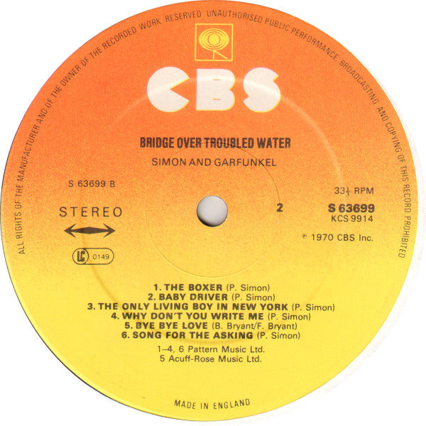 Simon And Garfunkel* : Bridge Over Troubled Water (LP, Album, RE, Ast)