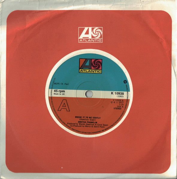 Aretha Franklin : Break It To Me Gently (7")