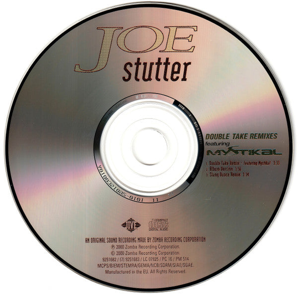 Joe Featuring Mystikal : Stutter (Double Take Remixes) (CD, Maxi)