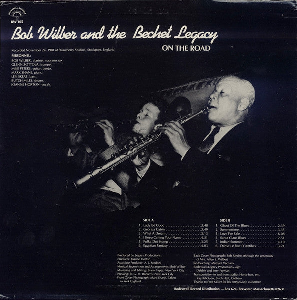 Bob Wilber And The Bechet Legacy : On The Road (LP)