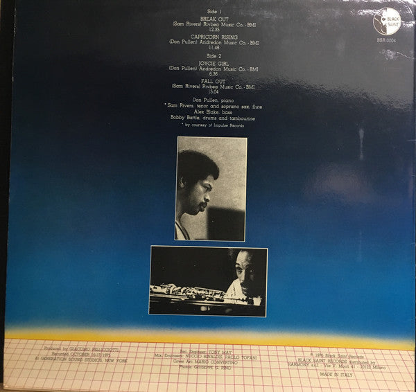 Don Pullen Featuring Sam Rivers : Capricorn Rising (LP, Album, Har)