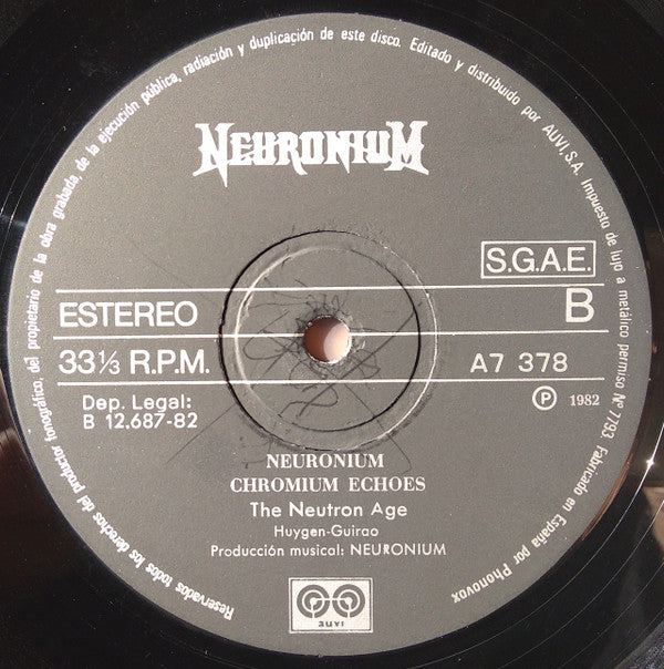 Neuronium : Chromium Echoes (LP, Album, Gat)