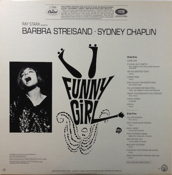 Barbra Streisand, Sydney Chaplin : Funny Girl (Original Broadway Cast) (LP, Album, RE, Gat)