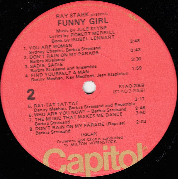 Barbra Streisand, Sydney Chaplin : Funny Girl (Original Broadway Cast) (LP, Album, RE, Gat)