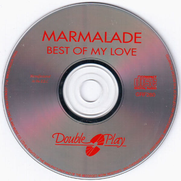 The Marmalade : Best Of My Love (CD, Comp)