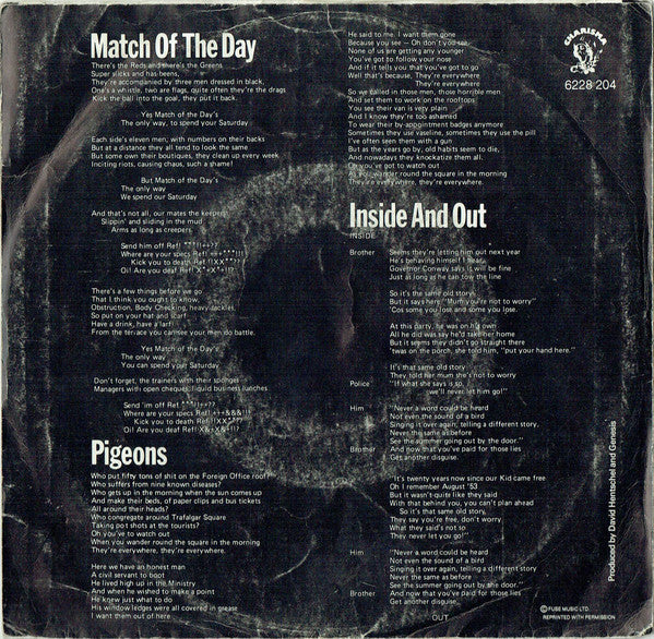 Genesis : Spot The Pigeon (7", EP)