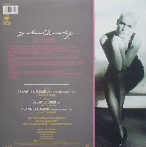 Jakie Quartz : À La Vie, À L'Amour (12", Maxi)