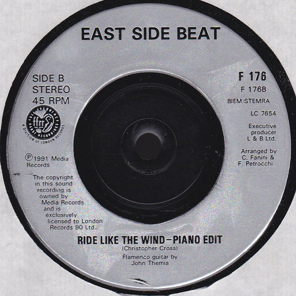 East Side Beat : Ride Like The Wind (7")