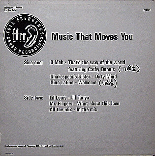 Various : Music That Moves You (LP, Comp, Promo)