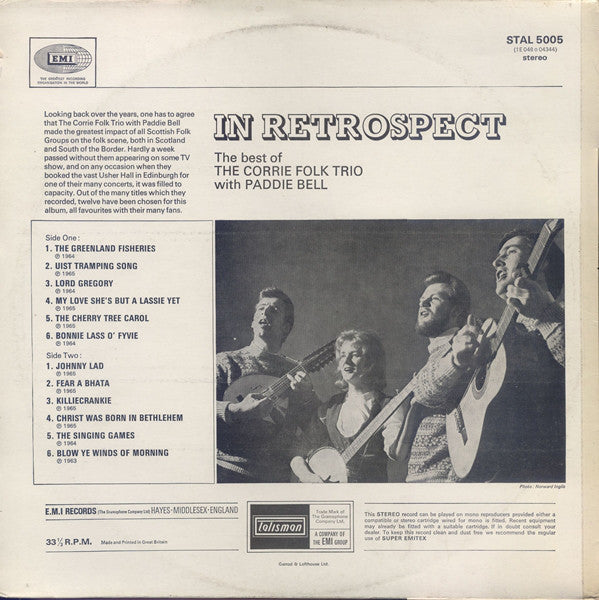 The Corrie Folk Trio With Paddie Bell : In Retrospect (LP, Comp, RE)