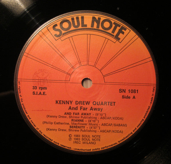Kenny Drew Quartet : And Far Away (LP, Album)