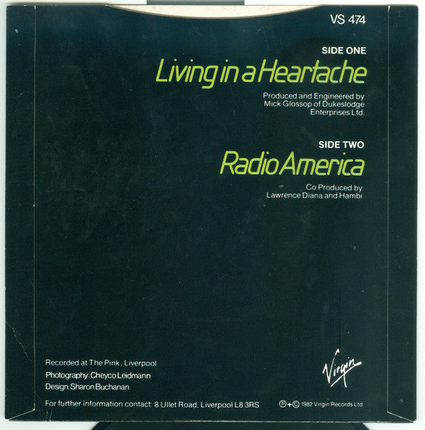 Hambi & The Dance : Living In A Heartache (7", Single)