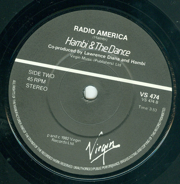 Hambi & The Dance : Living In A Heartache (7", Single)