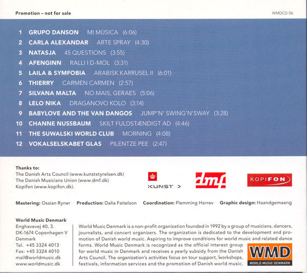 Various : Awakening Spirits. World Music Confessions From Denmark 2006/07 (CD, Promo, Smplr, Dig)