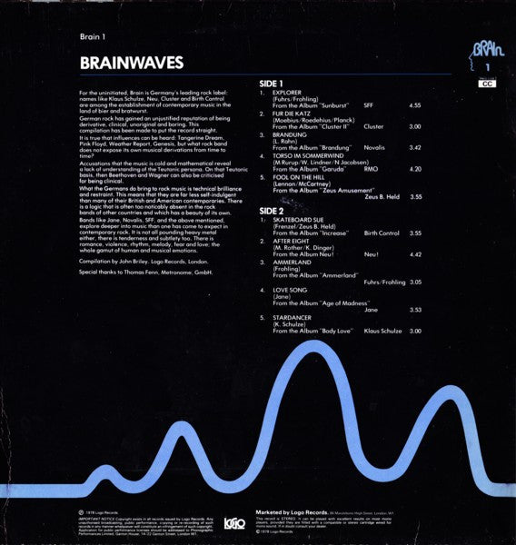 Various : Brainwaves (LP, Comp)