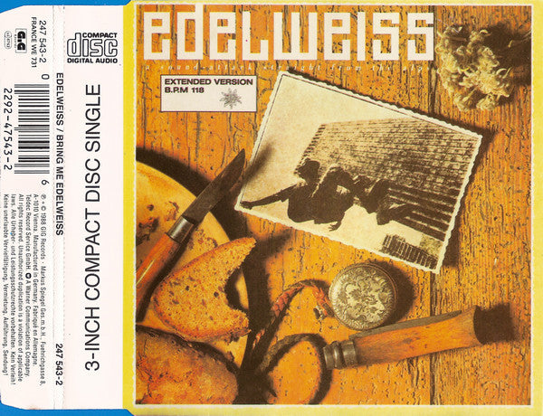Edelweiss : Bring Me Edelweiss (CD, Mini, Single)