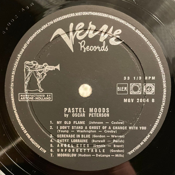 Oscar Peterson : Pastel Moods (LP, Album, Mono)