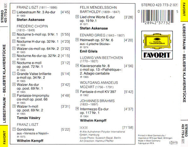 Various : Liebestraum (CD, Comp)