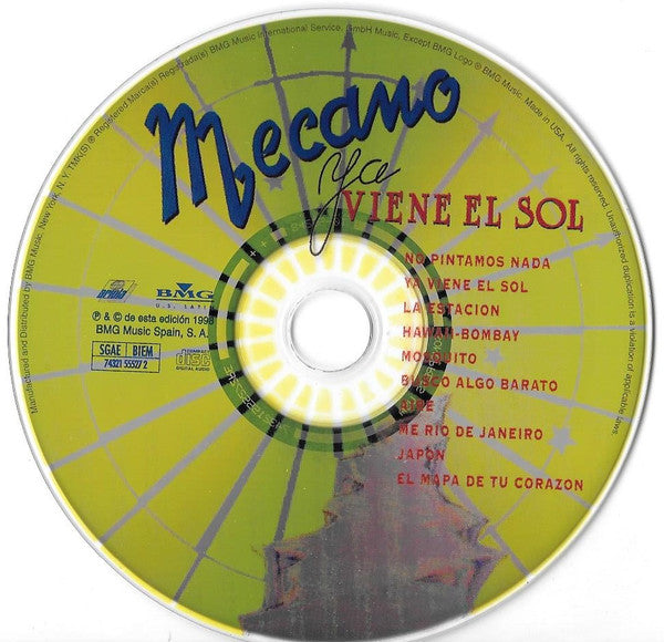 Mecano : Ya Viene El Sol (CD, Album, RE)