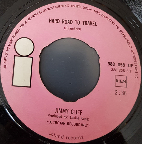 Jimmy Cliff : Wonderful World, Beautiful People / Hard Road To Travel (7")