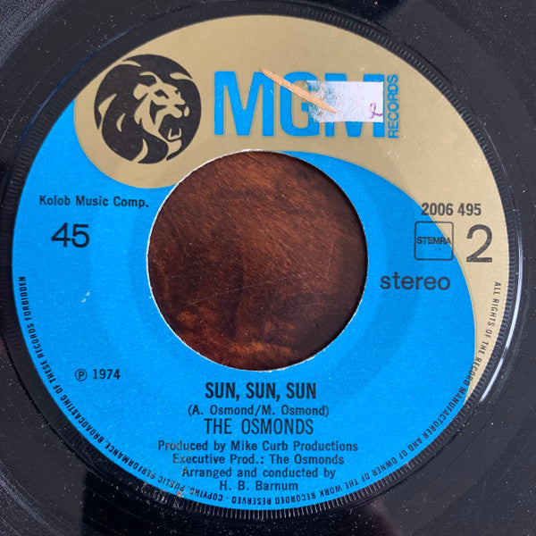 The Osmonds : Having A Party (7", Single)