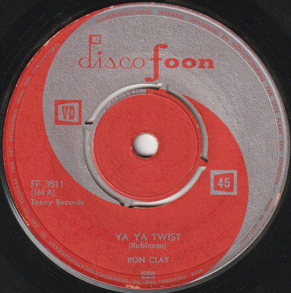 Ron Clay* : Kissin' Twist (7", Single, 4-P)