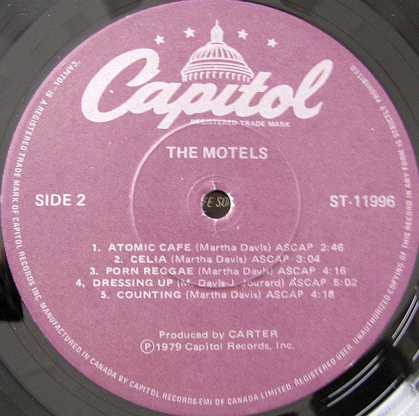 The Motels : Motels (LP, Album)