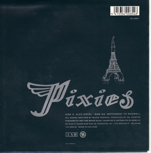 Pixies : Alec Eiffel / Motorway to Roswell (7", Single)