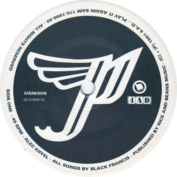 Pixies : Alec Eiffel / Motorway to Roswell (7", Single)