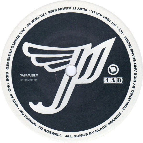 Pixies : Alec Eiffel / Motorway to Roswell (7", Single)