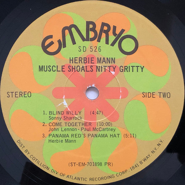 Herbie Mann : Muscle Shoals Nitty Gritty (LP, Album, PR)