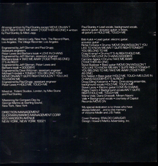 Kiss, Paul Stanley : Paul Stanley (CD, Album, RE)