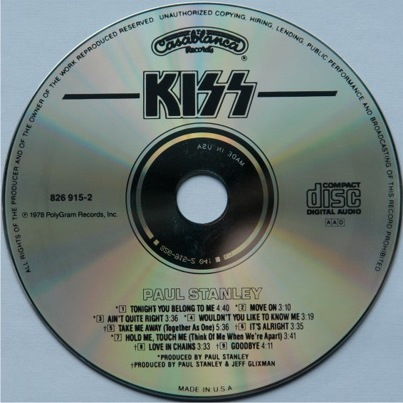 Kiss, Paul Stanley : Paul Stanley (CD, Album, RE)