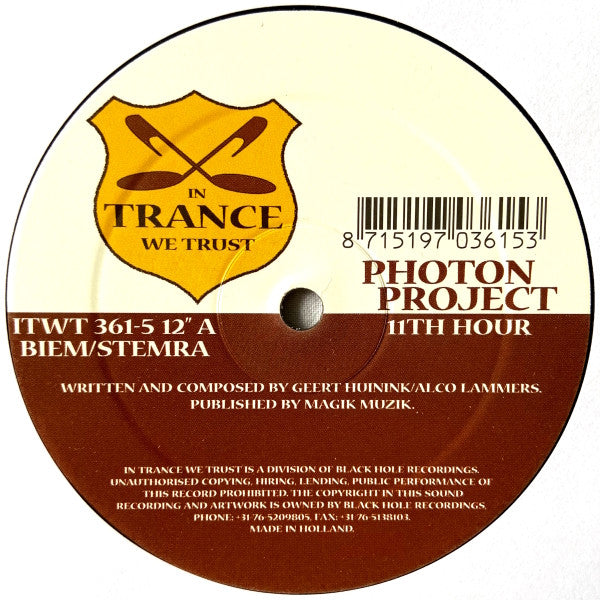 Photon Project : 11th Hour / Fly / Deep (12")