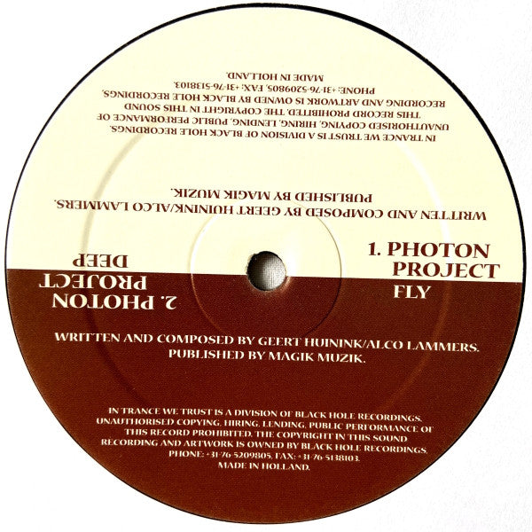 Photon Project : 11th Hour / Fly / Deep (12")