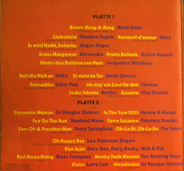 Various : 25 Hits Des Jahres (2xLP, Comp)