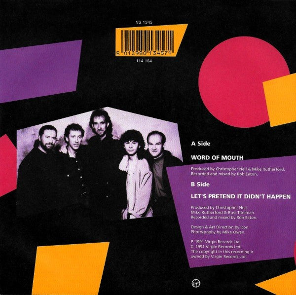 Mike & The Mechanics : Word Of Mouth (7", Single)