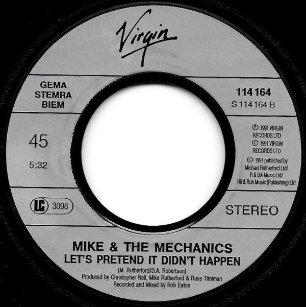 Mike & The Mechanics : Word Of Mouth (7", Single)