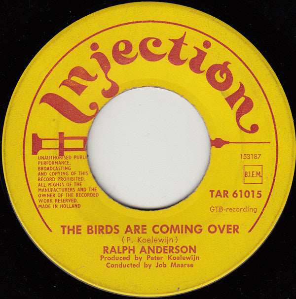 Ralph Anderson : The Birds Are Coming Over (7", Mono)