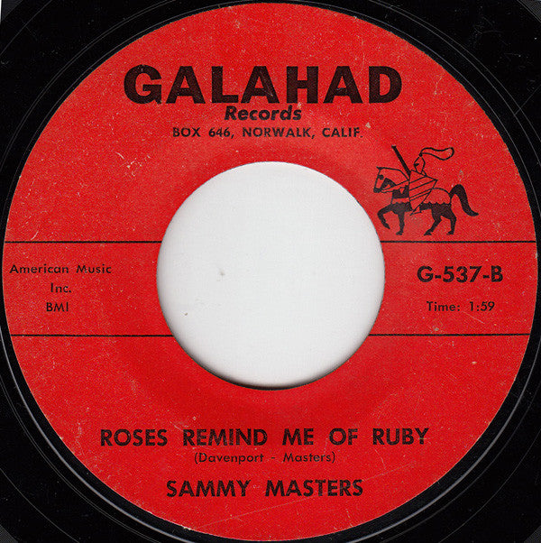 Sammy Masters : All Alone In San Antone (7", Mono)