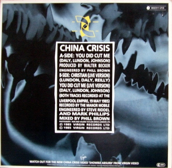 China Crisis : You Did Cut Me (12", Single)