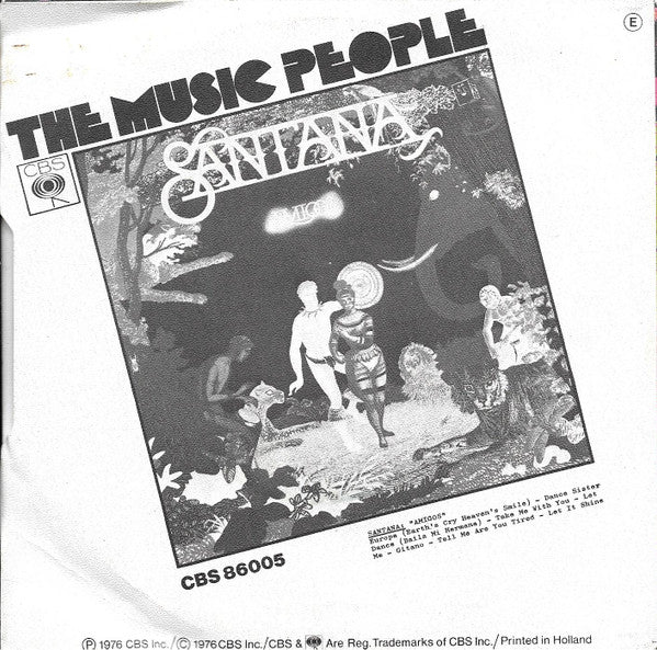 Santana : Europa (Earth's Cry Heaven's Smile) (7", Single)