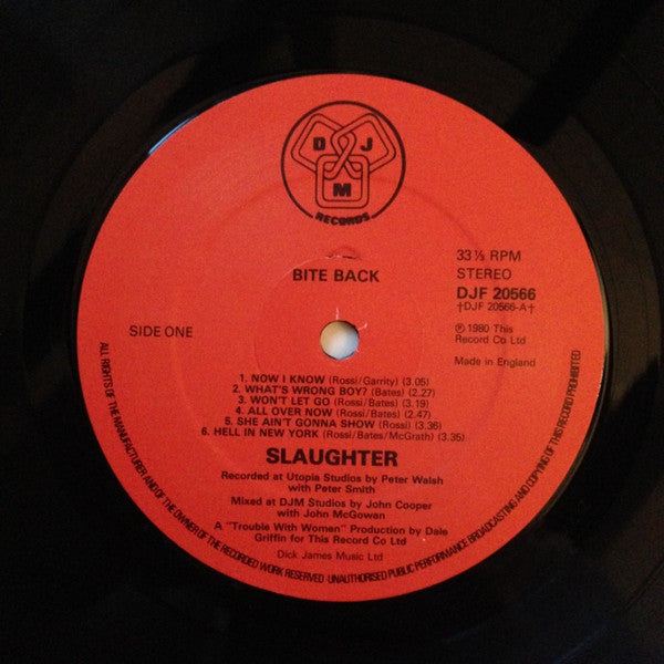 Slaughter* : Bite Back (LP, Album)