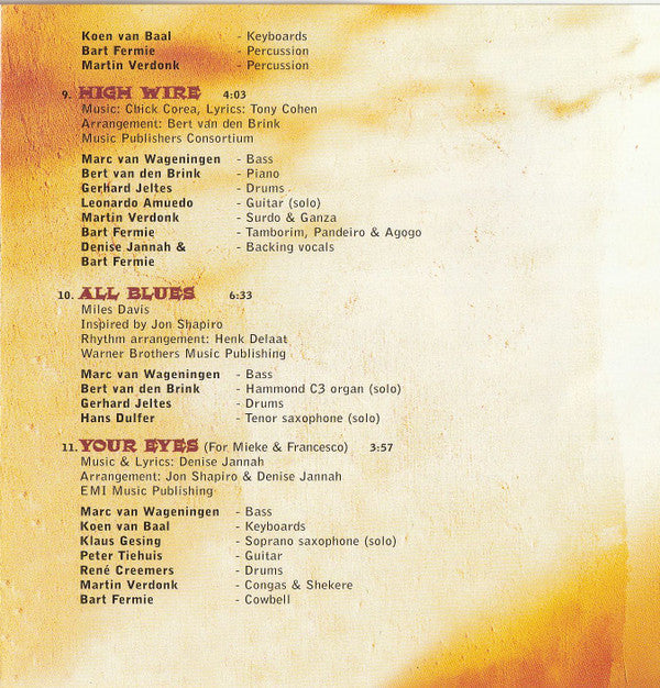 Denise Jannah : Different Colours (CD, Album)