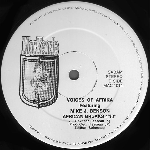 Voices Of Afrika Featuring Mike Benson : Hello Afrika (12")