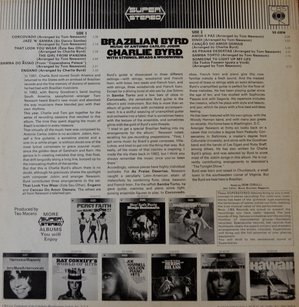 Charlie Byrd : Brazilian Byrd (LP, Album)