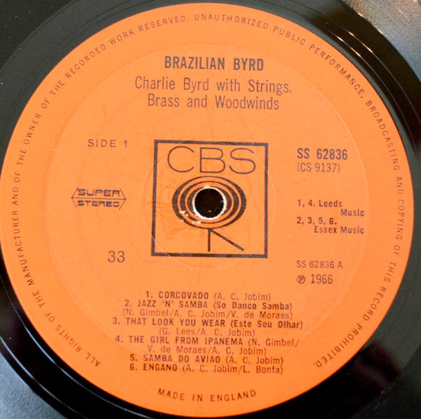 Charlie Byrd : Brazilian Byrd (LP, Album)