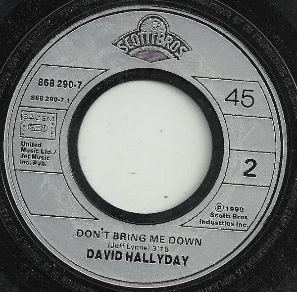 David Hallyday : Ooh La La (7", Single, Ltd, Gat)