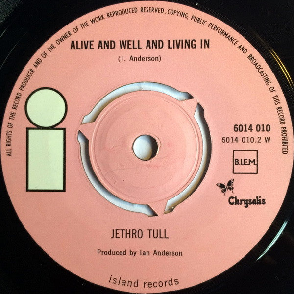 Jethro Tull : Inside (7", Single)