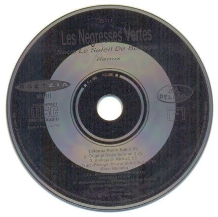 Les Negresses Vertes : Sous Le Soleil De Bodega (Remix) (CD, Maxi)